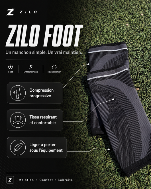 Zilo — Manchon de compression pour footballeurs
