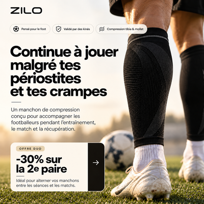 Zilo — Manchon de compression pour footballeurs